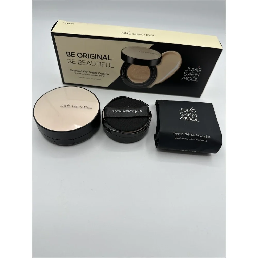 Jung Saem Mool Essential Skin Nuder Cushion Just (2) Refills #21 Medium